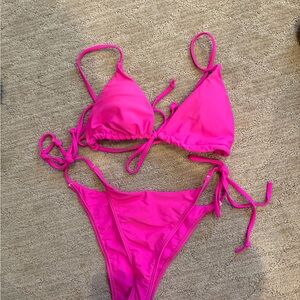 Vibrant Pink Bikini Set